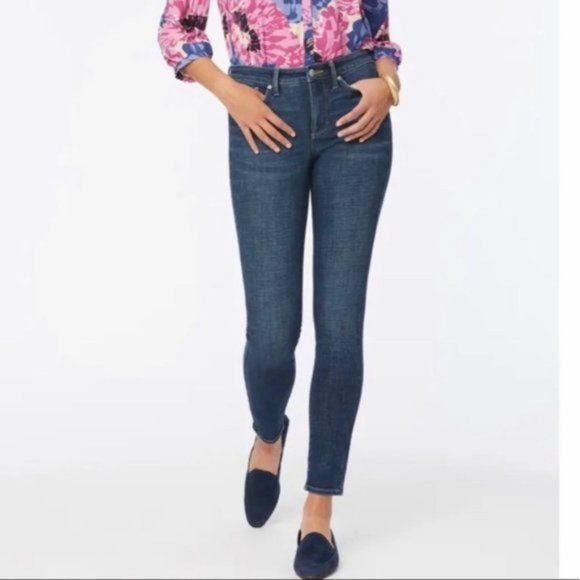 NYDJ Ami Skinny Jeans Blue Size 10 - Picture 9 of 10